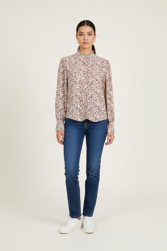 Blouse Fleurie Multicolore - Taille S/36