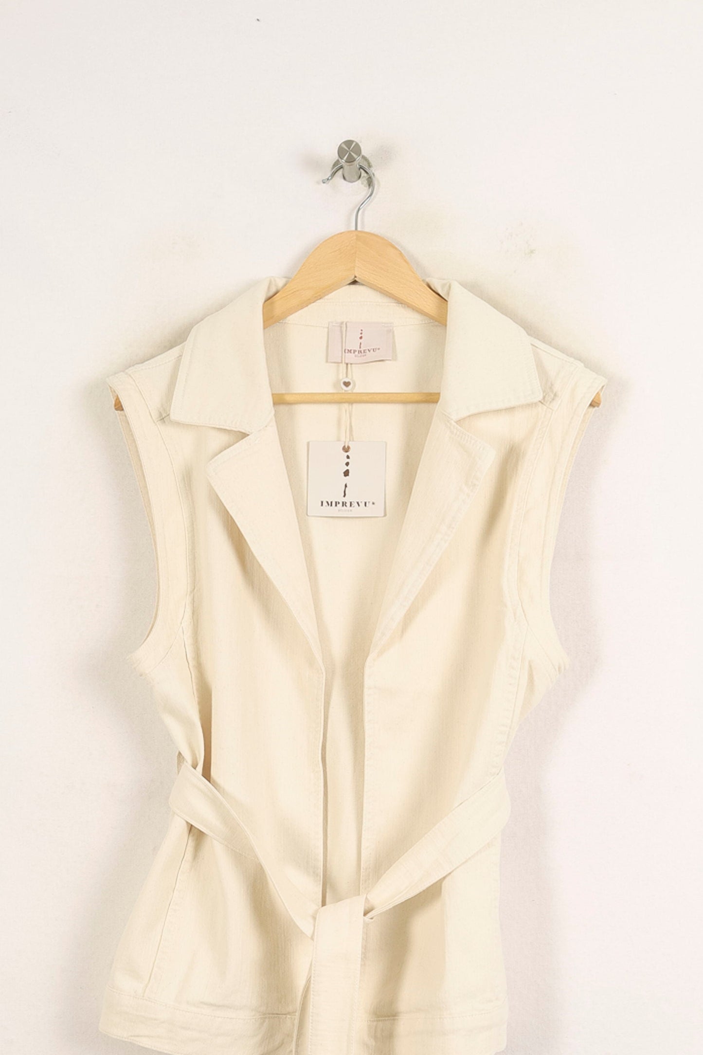 Veste Sans Manches Beige - Taille M/38