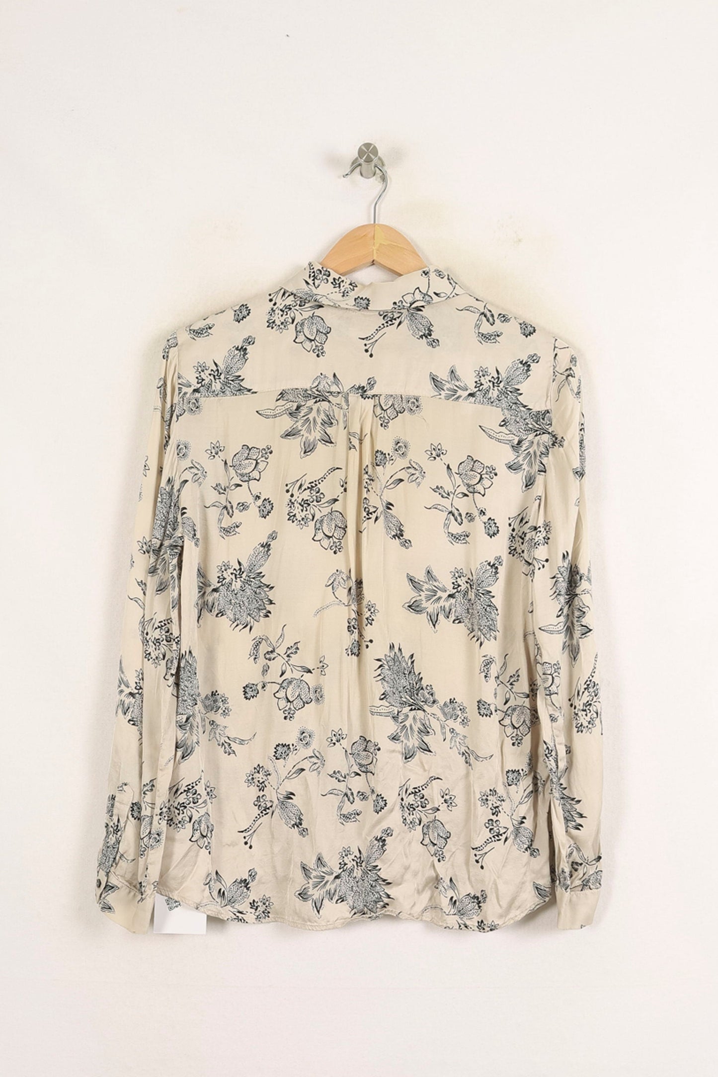 Chemise Fleurie Beige et Noire - Taille XXL/44