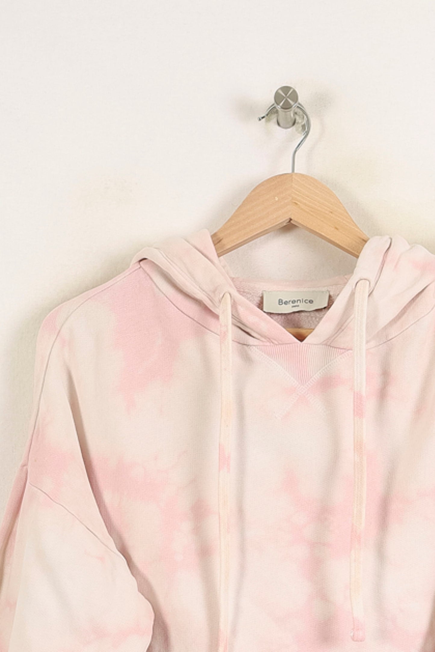 Sweat à Capuche Rose et Blanc - Taille XS/34