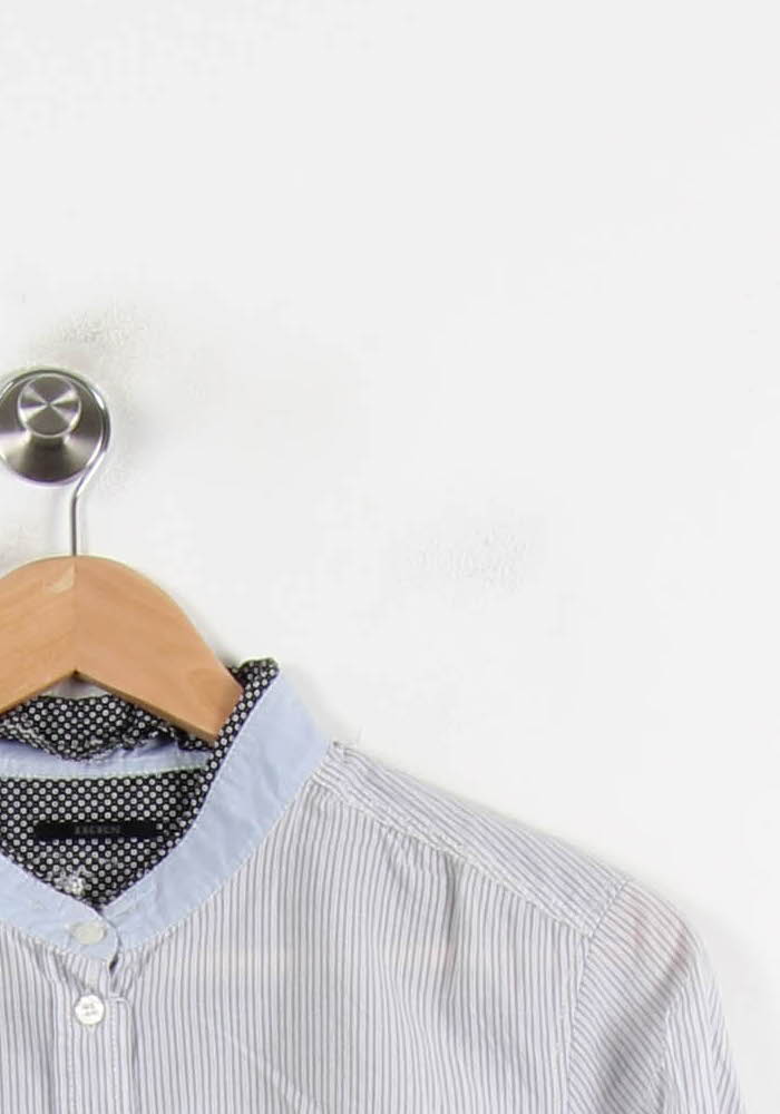 Chemise Rayée Blanche et Bleue - Taille M/38