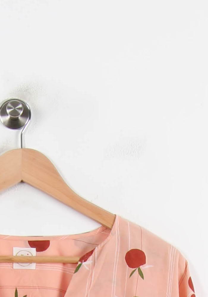 Blouse Orange et Rouge - Taille S/36