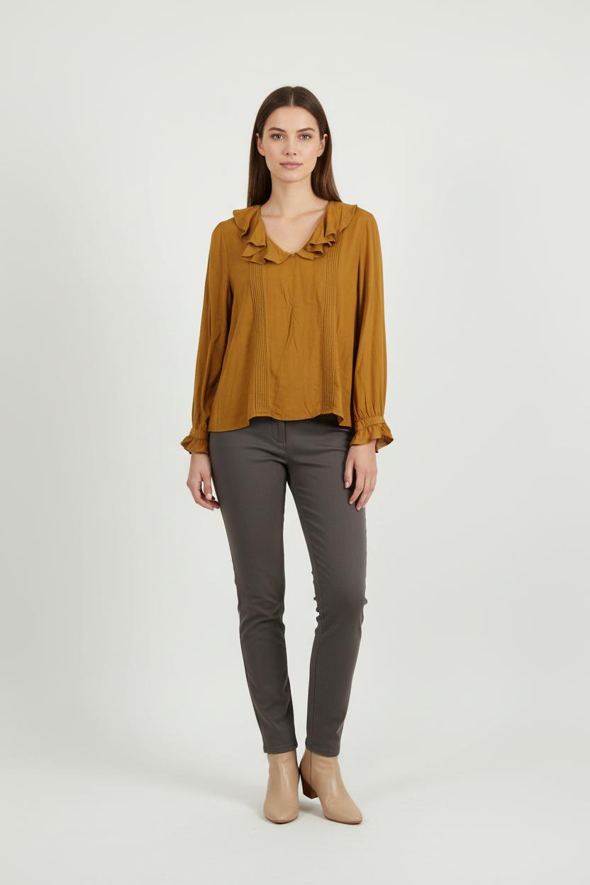 Blouse jaune - Taille S/36