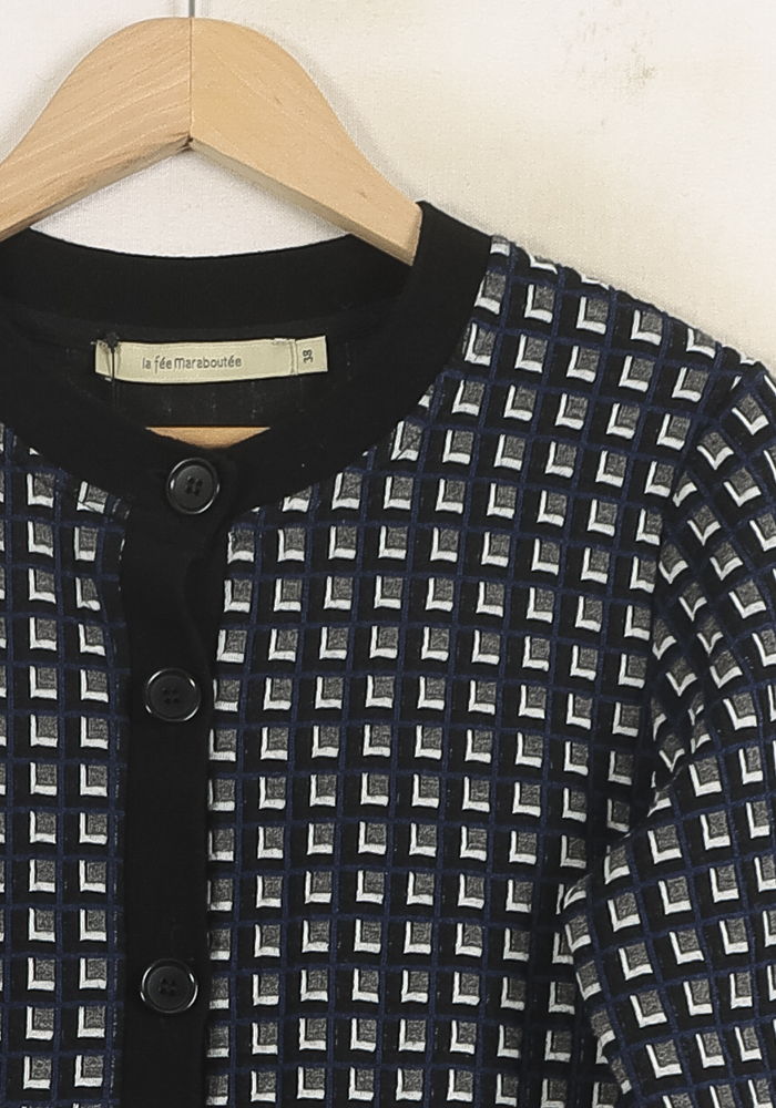 Cardigan Noir et Blanc - Taille M/38