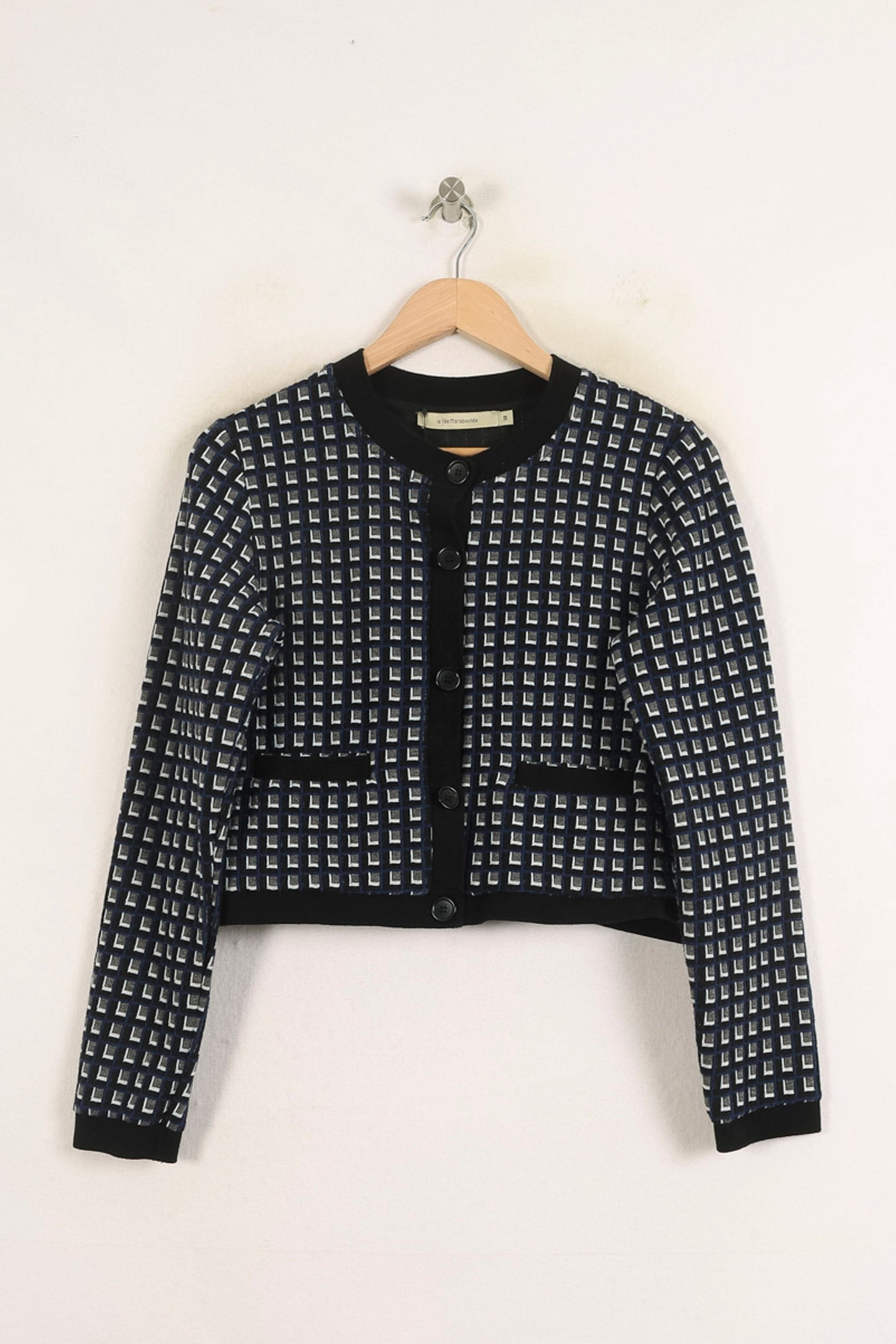 Cardigan Noir et Blanc - Taille M/38