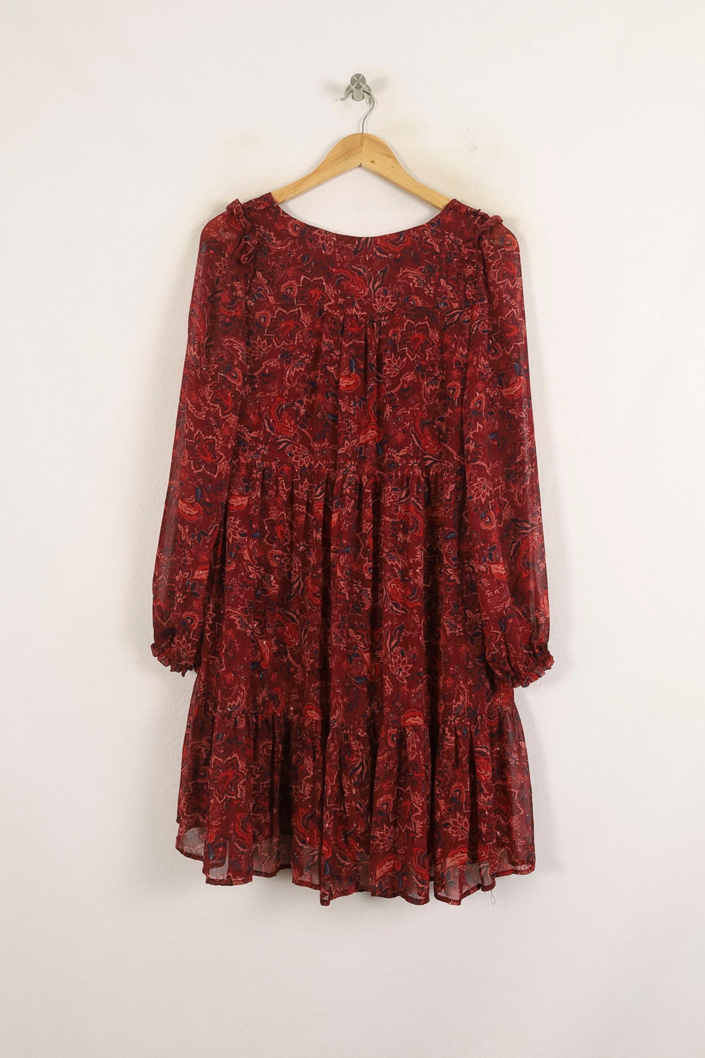 Robe Bohème Bordeaux - Taille S/36