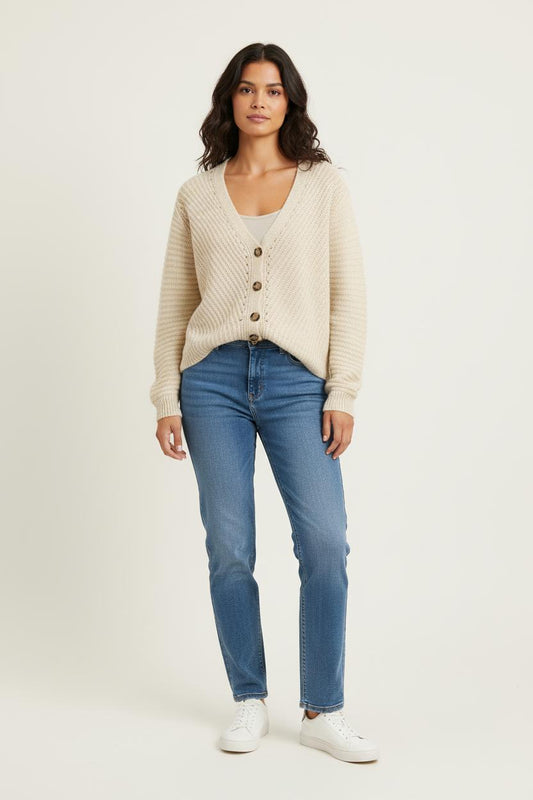 Cardigan Beige - Taille L/40