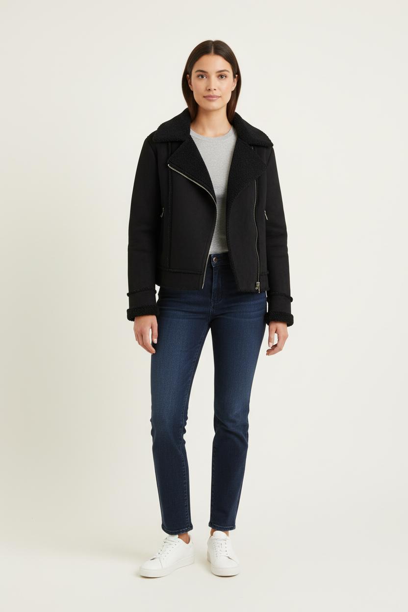 Blouson noir - Taille XL/42