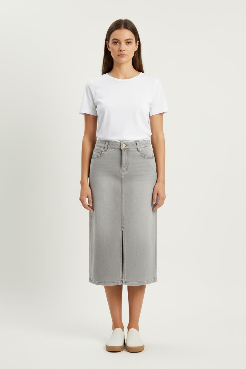 Jupe Crayon Grise - Taille M/38