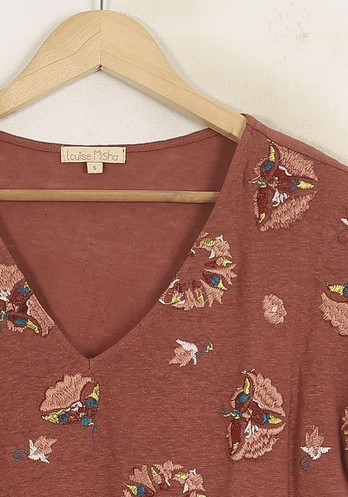 Tee-shirt Marron - Taille S/36