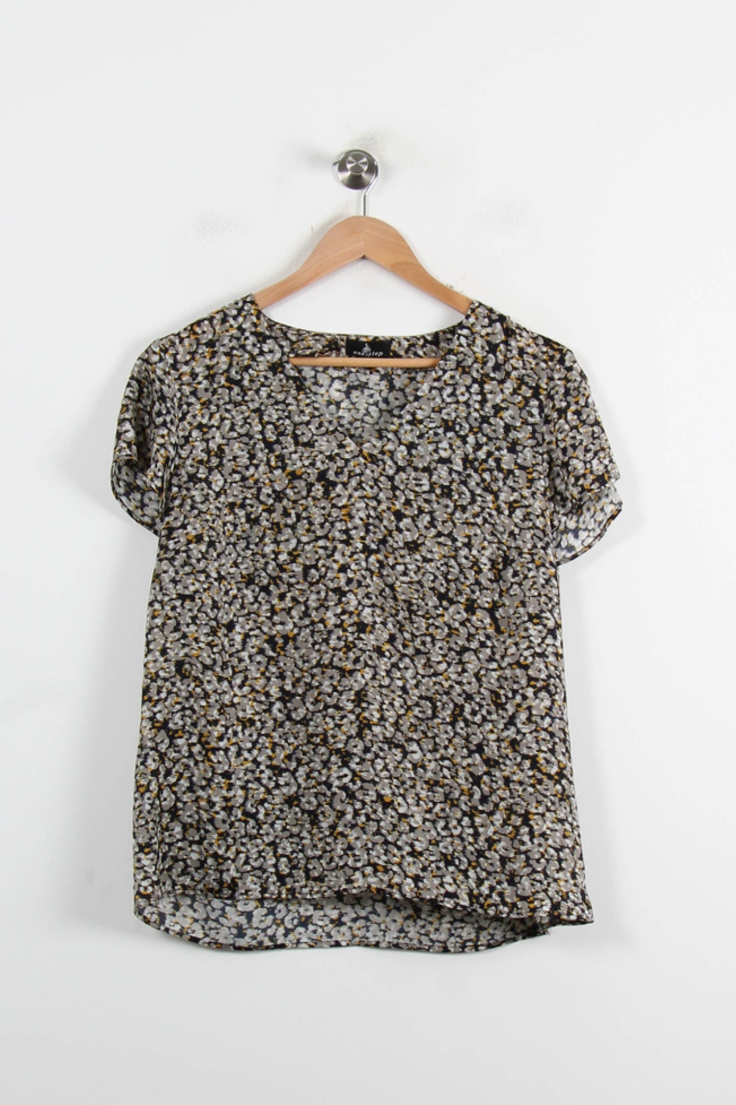 Blouse Noire et Grise - Taille L/40