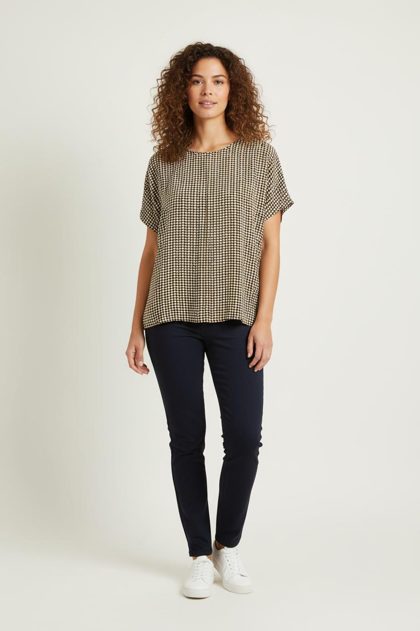 Blouse Jaune et Noire - Taille L/40