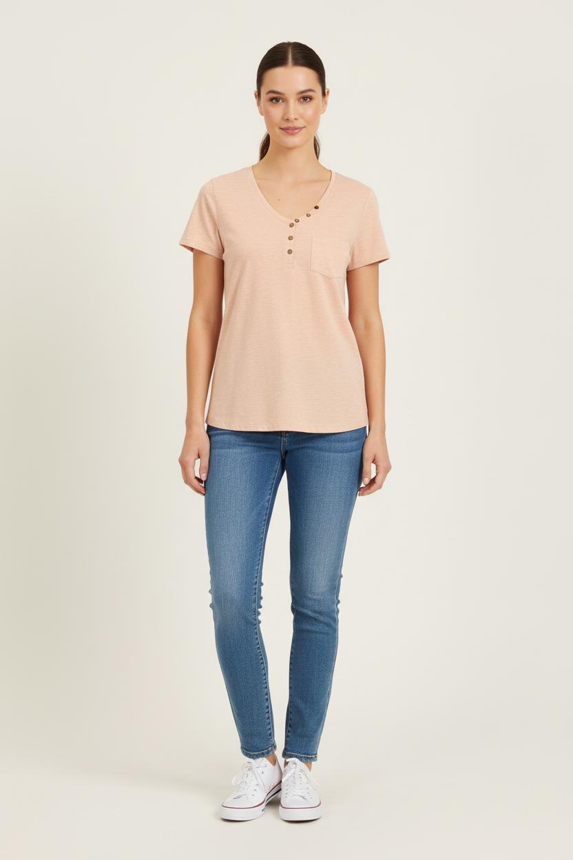 Tee-shirt Rose - Taille S/36
