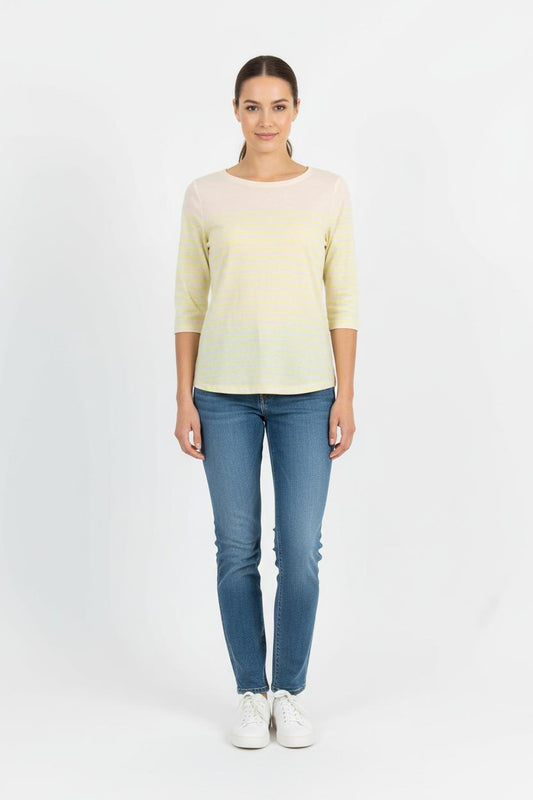 Tee-shirt Beige et Jaune - Taille XS/34