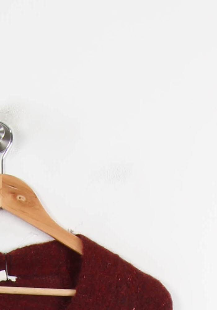 Cardigan Bordeaux - Taille XS/34