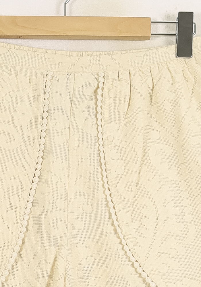 Short Dentelle Beige - Taille XL/42