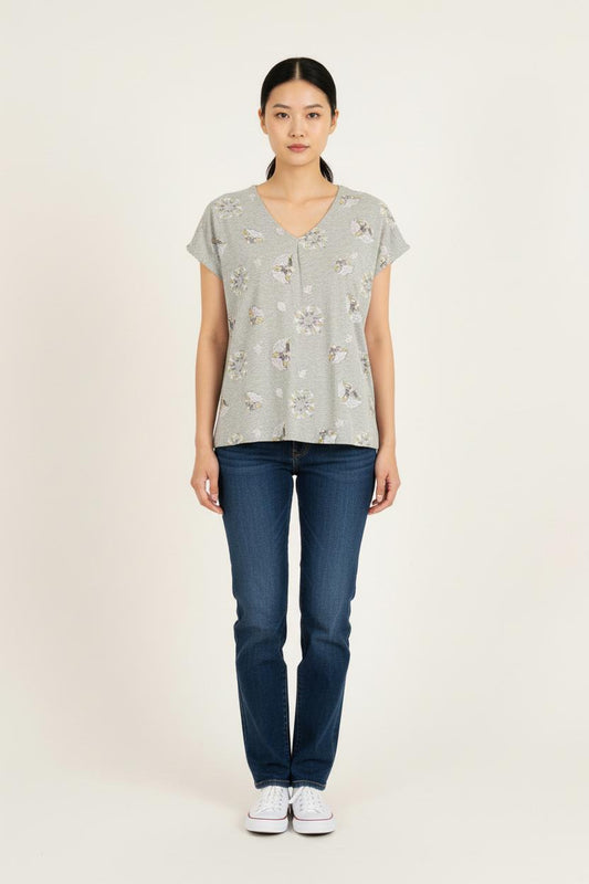 Tee-shirt Gris - Taille XS/34