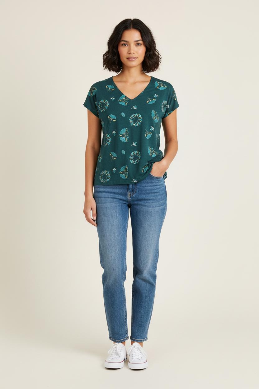 Tee-shirt Vert - Taille XS/34