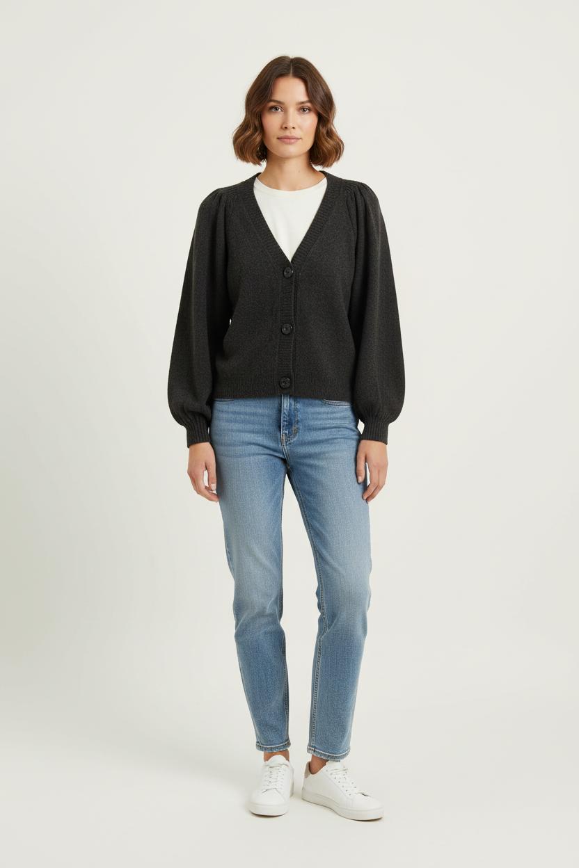 Cardigan Gris - Taille XS/34