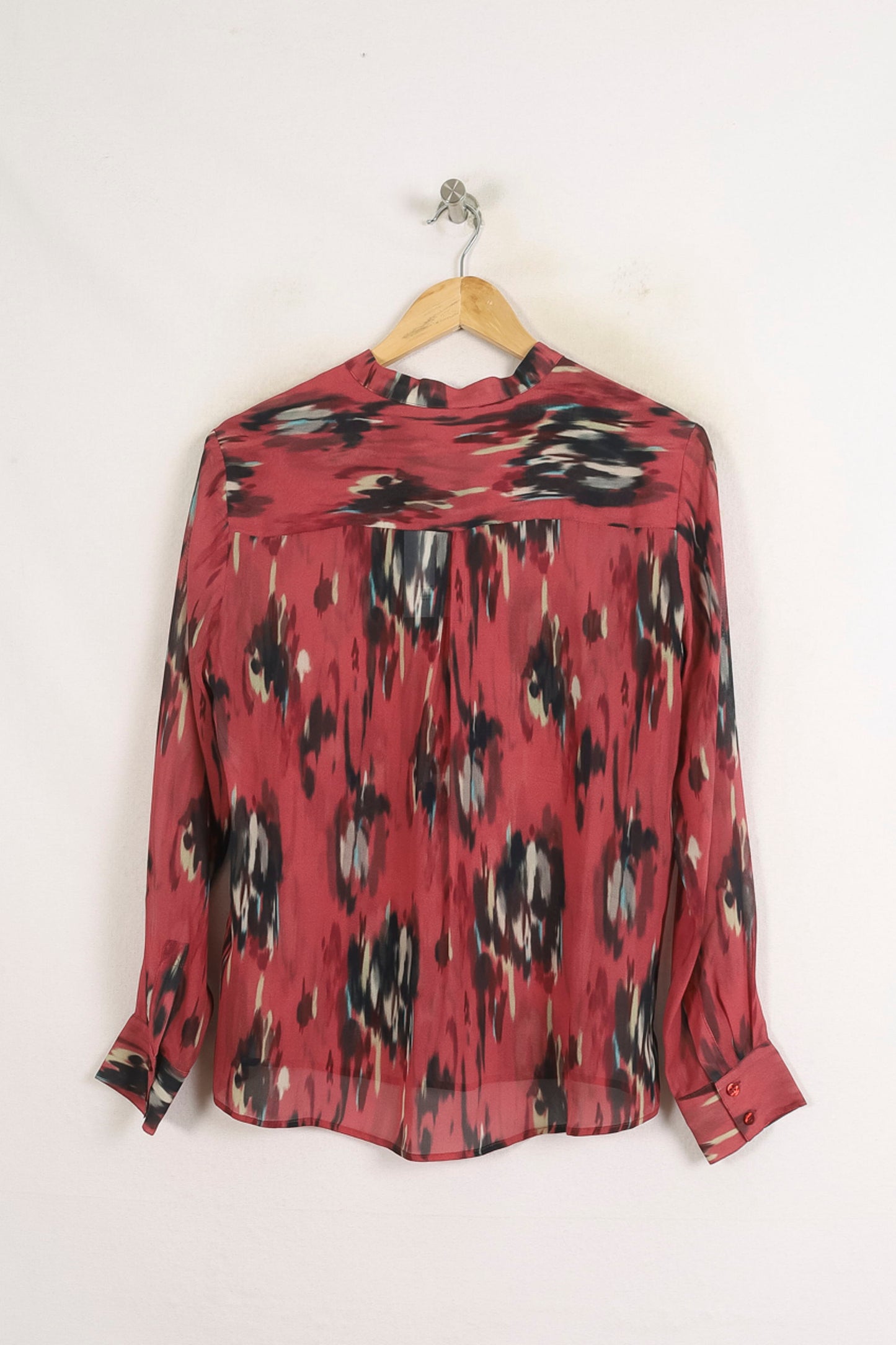 Blouse Bordeaux et Noire - Taille M/38