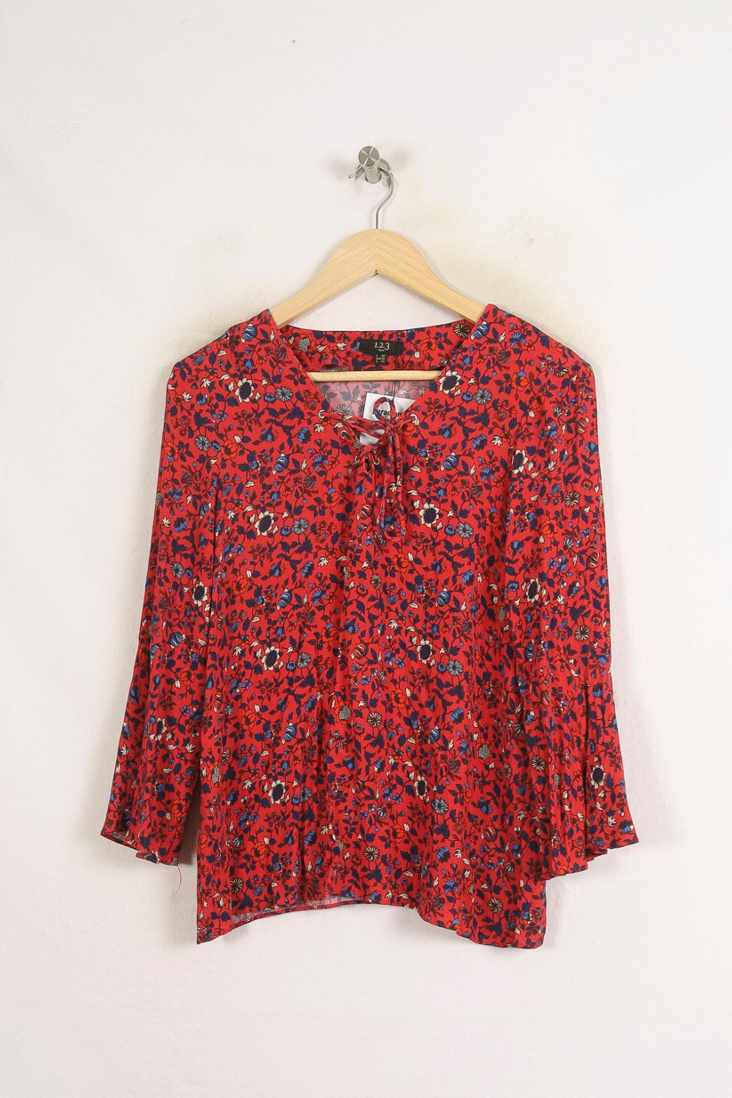 Blouse Rouge et Bleu - Taille L/40