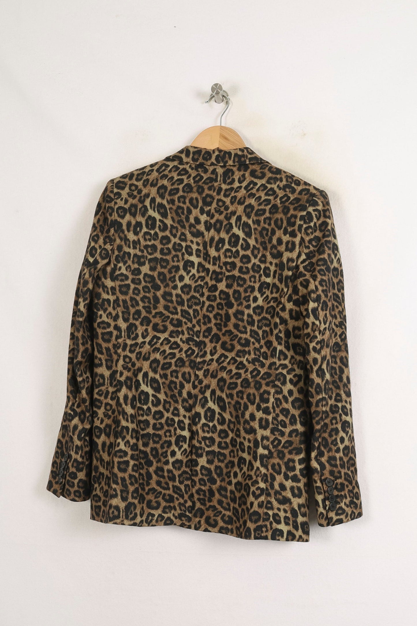 Blazer Imprimé Léopard Marron et Noir - Taille M/38