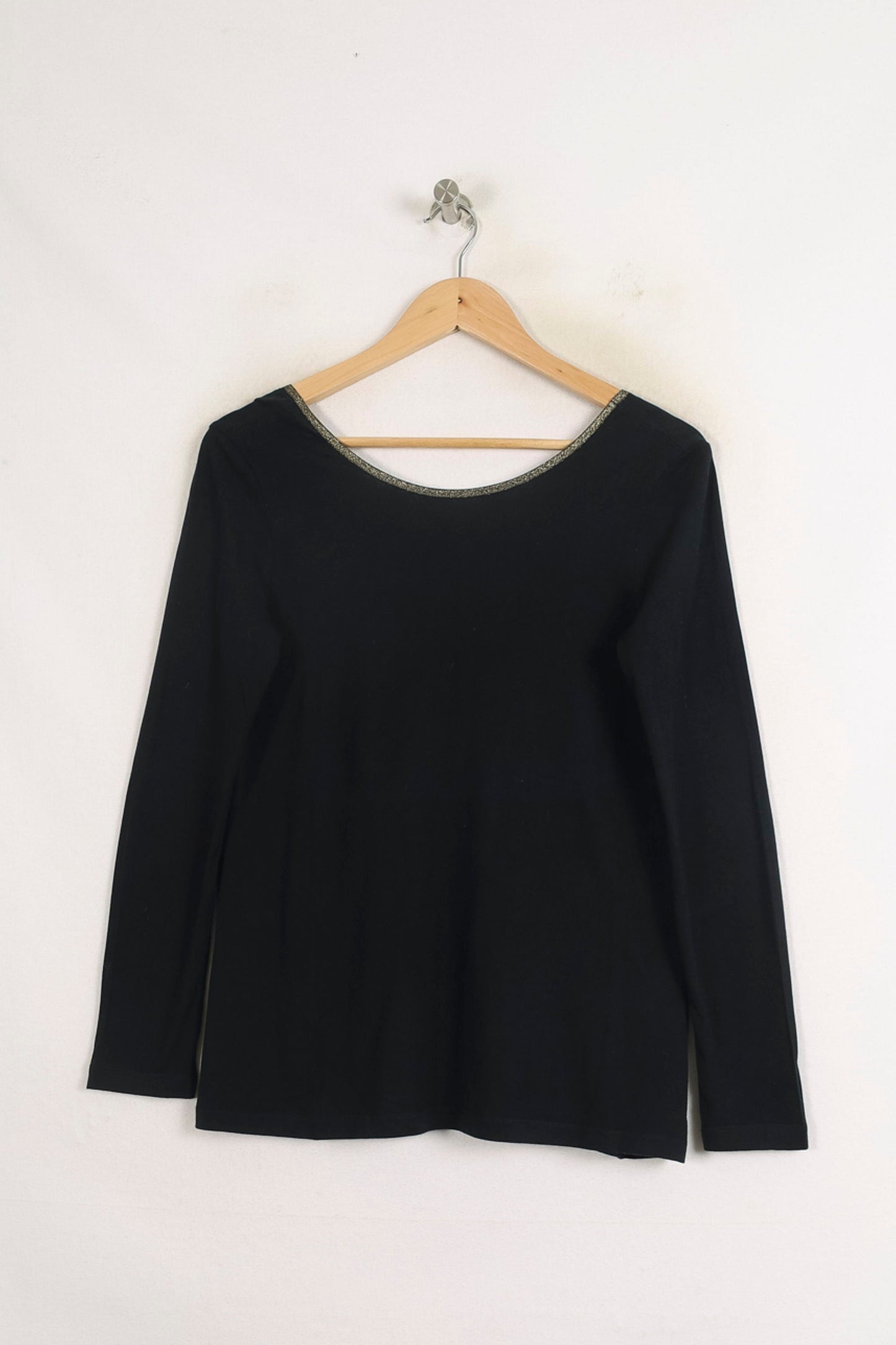 T-shirt Manches Longues Noir - Taille S/36