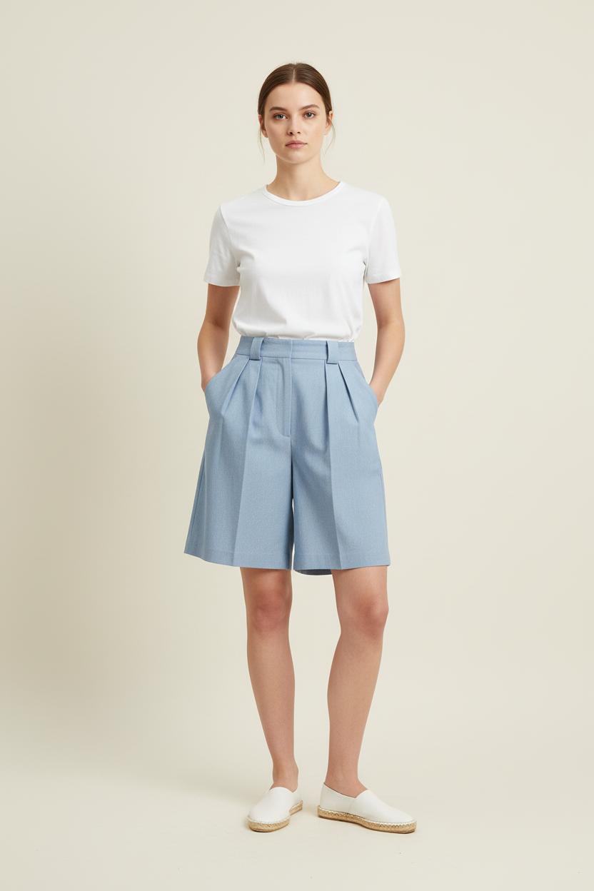 Bermuda Bleu - Taille S/36