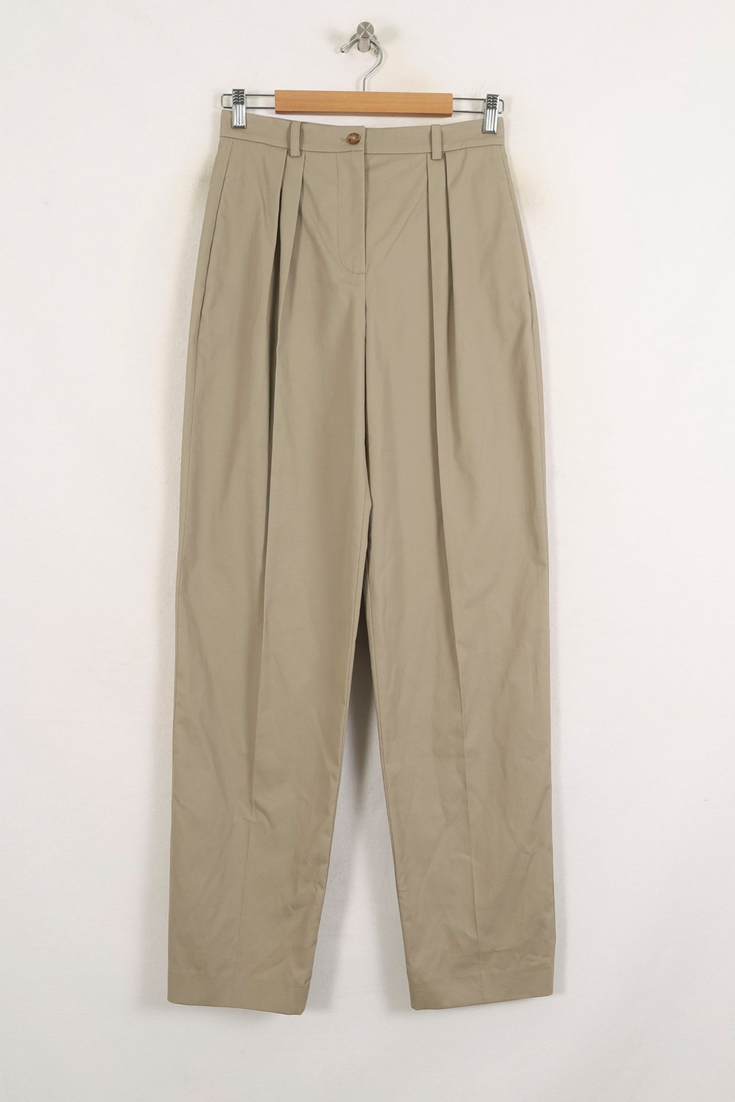 Pantalon Taille Haute Beige - Taille M/38