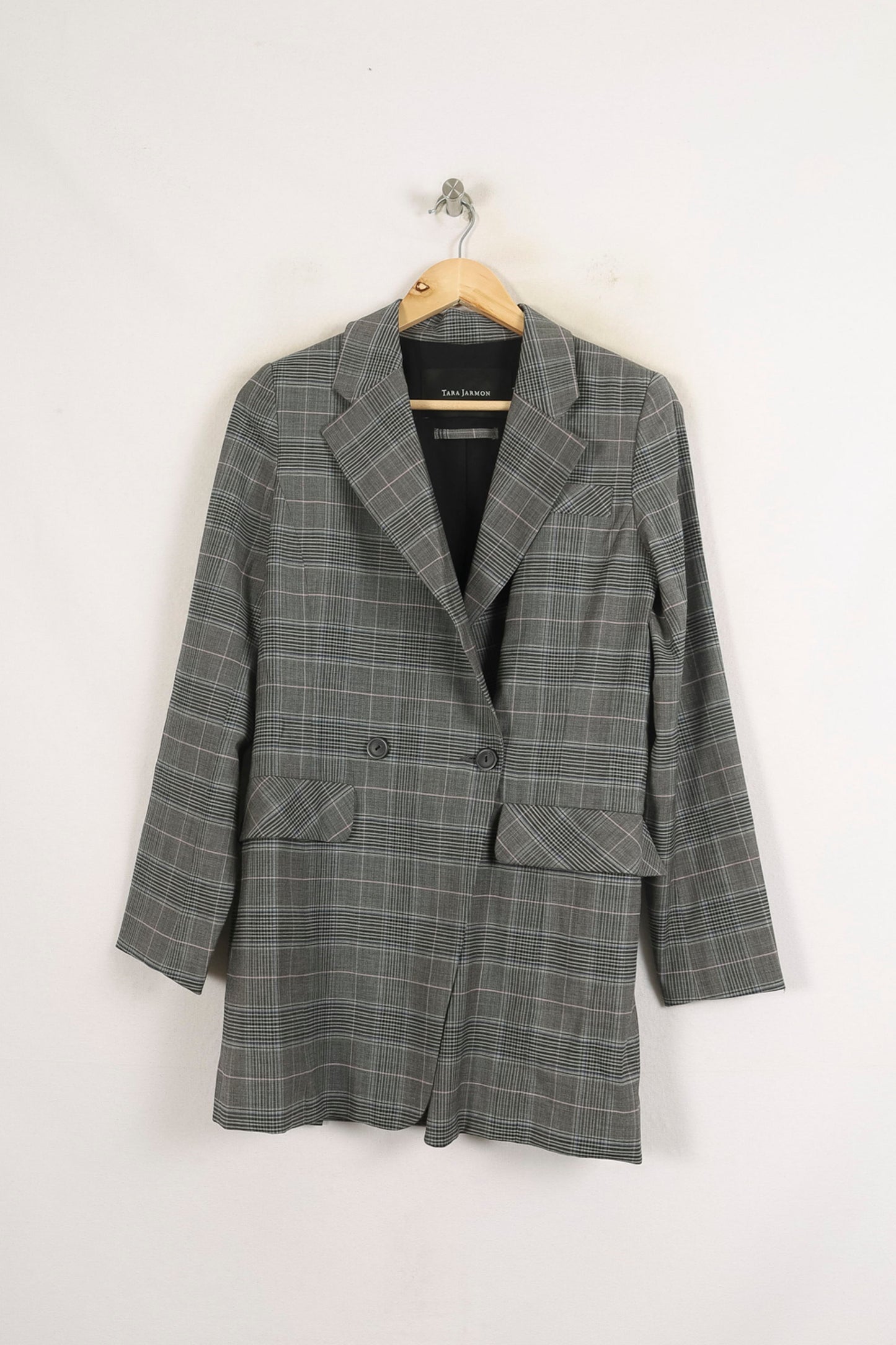 Blazer Gris à Carreaux - Taille M/38