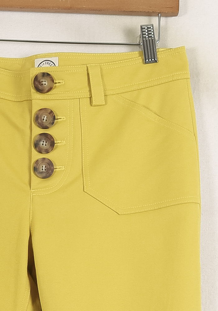 Pantalon Évasé Jaune - Taille S/36