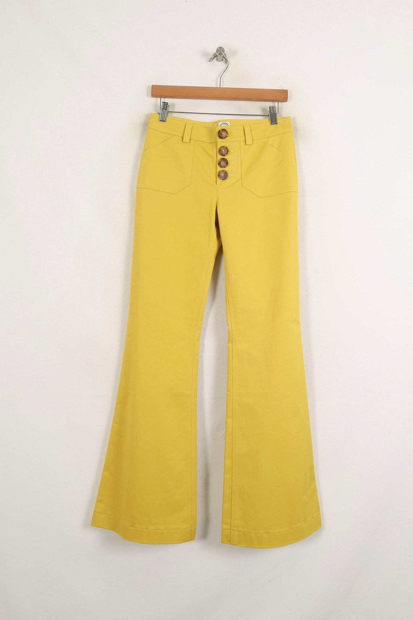 Pantalon Évasé Jaune - Taille S/36