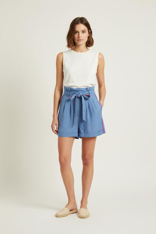 Short Taille Haute Bleu - Taille S/36
