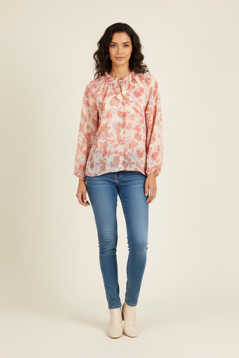 Blouse Rose et Blanche - Taille S/36