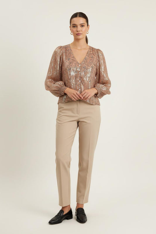 Blouse multicolore - Taille XS/34