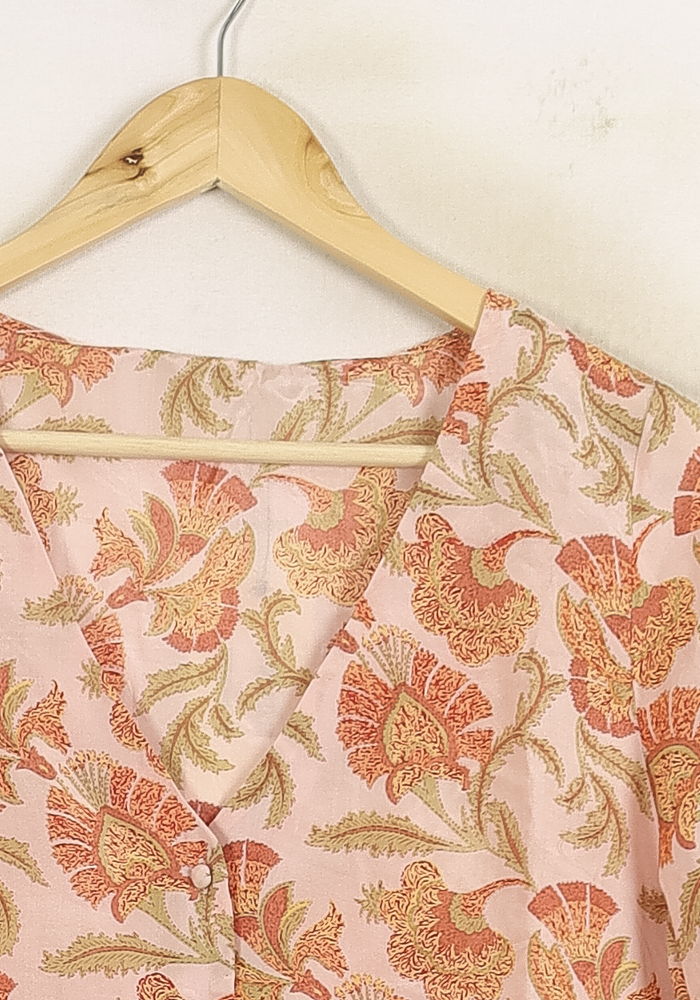 Blouse Rose et Orange - Taille M/38