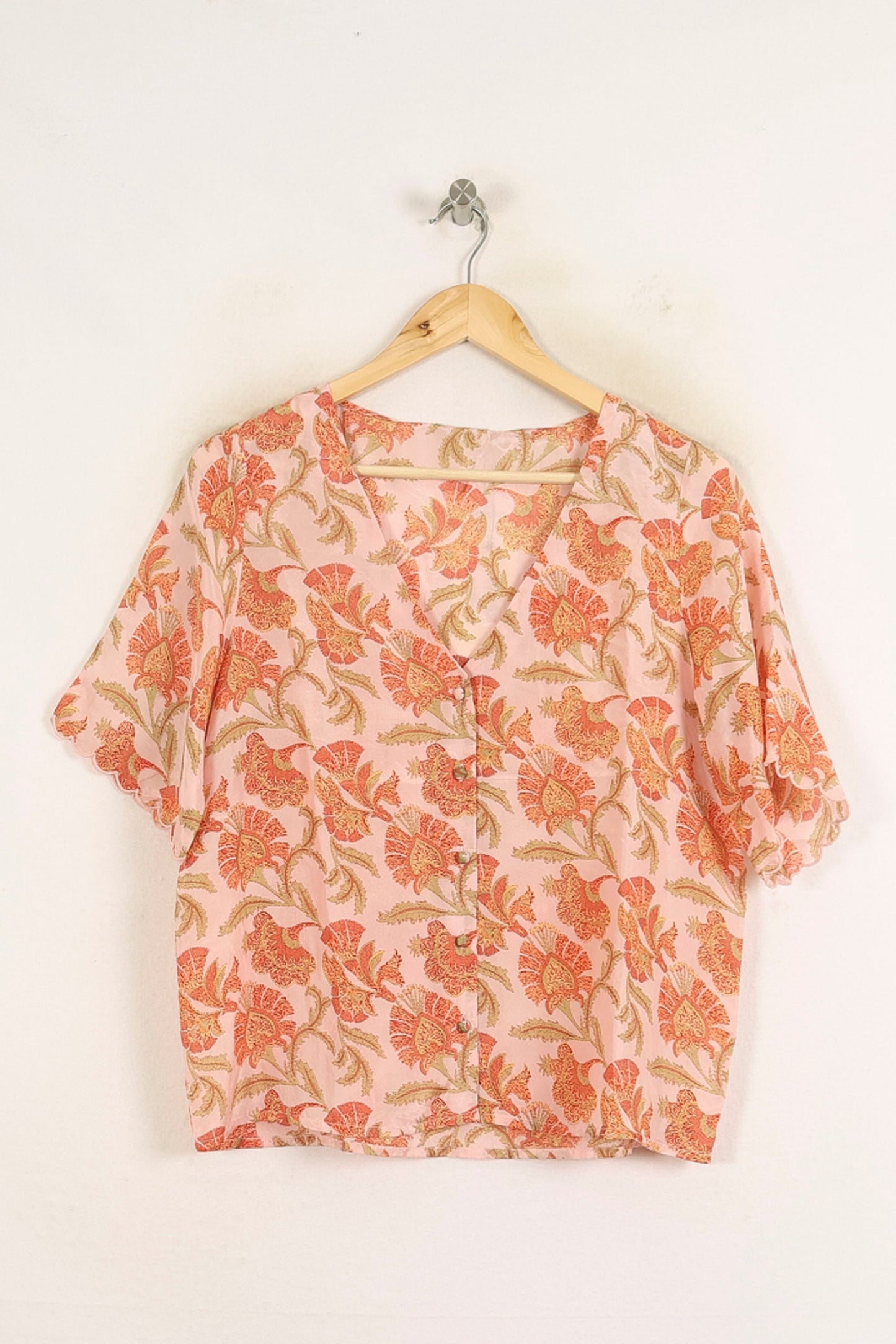 Blouse Rose et Orange - Taille M/38