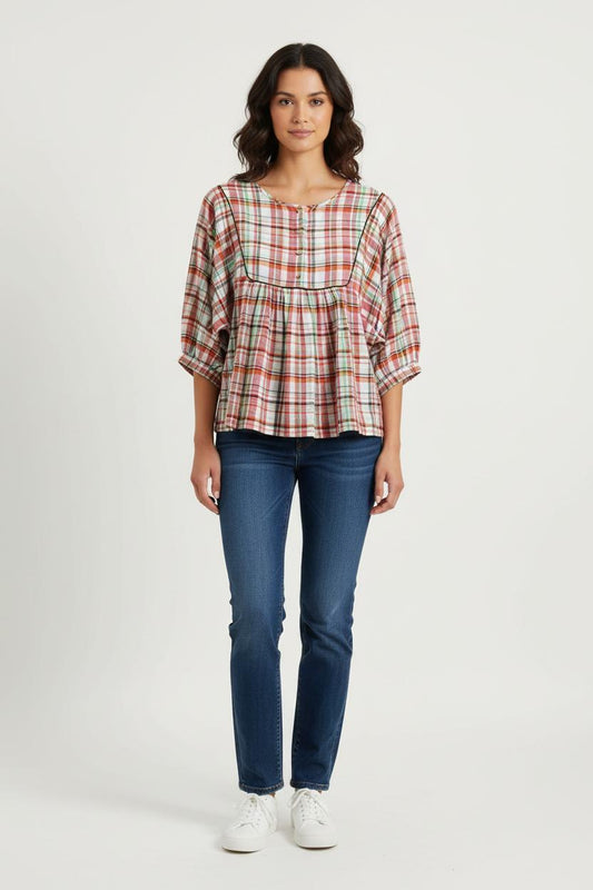 Blouse multicolore - Taille M/38