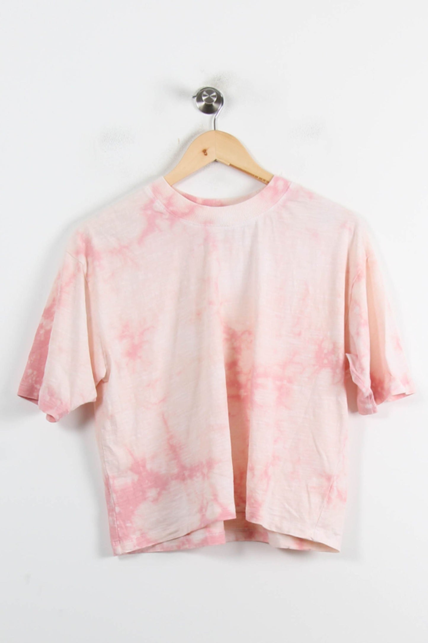 Tee-shirt Rose et Blanc - Taille S/36