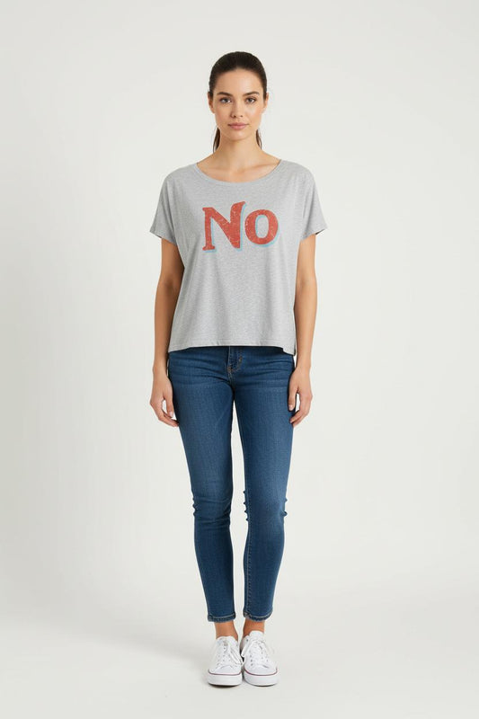 Tee-shirt Gris - Taille XS/34