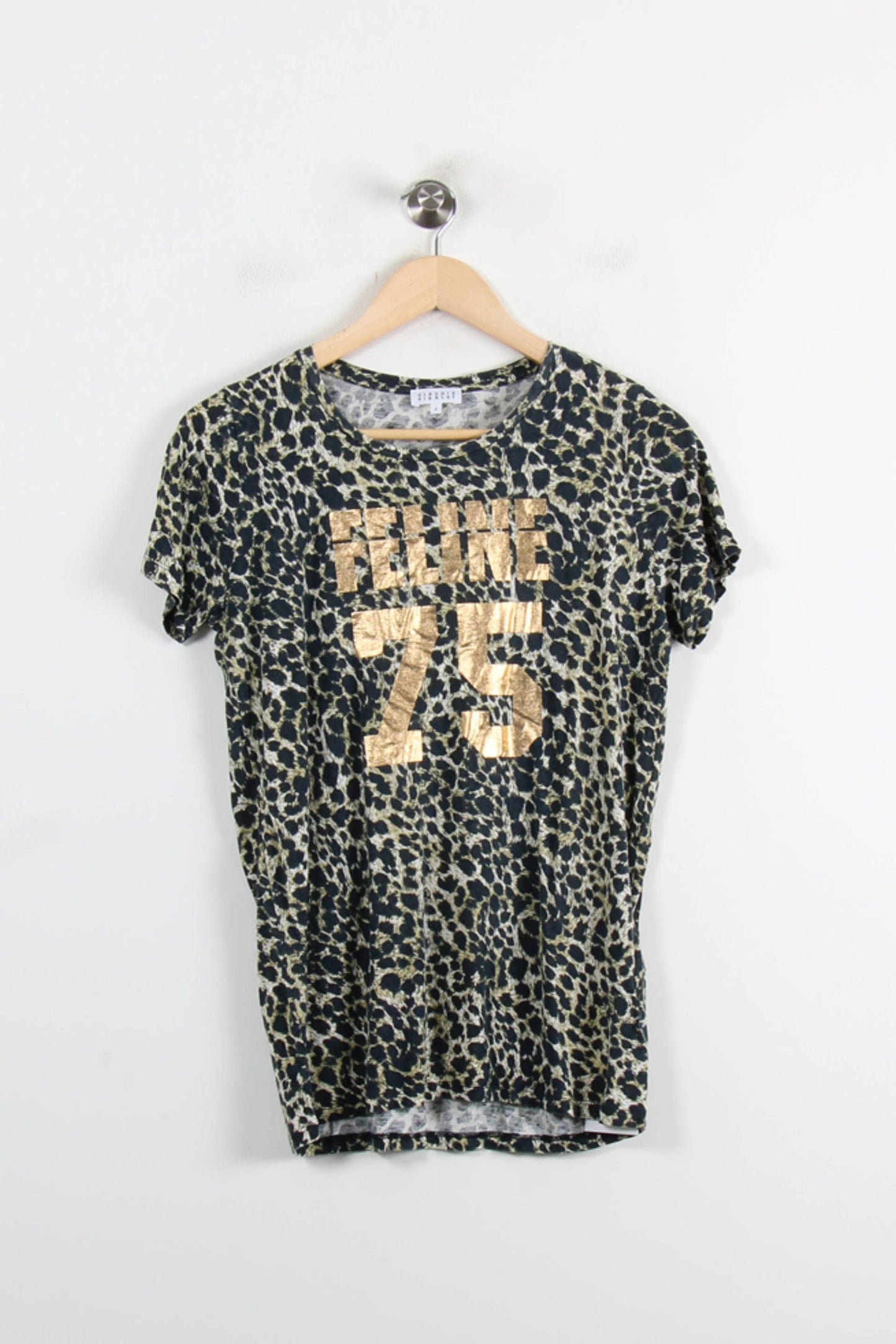 Tee-shirt Léopard et Doré - Taille M/38
