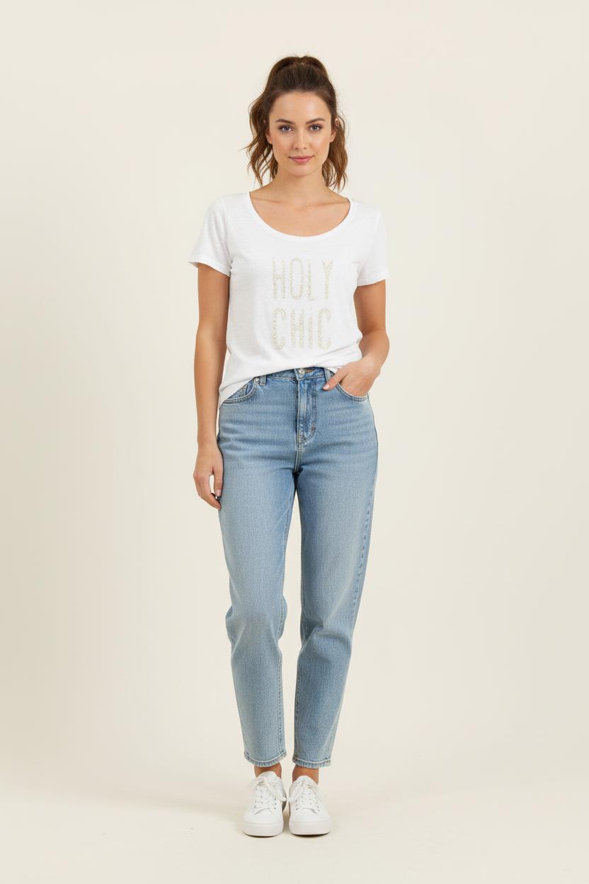 Tee-shirt Blanc - Taille XS/34