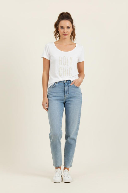 Tee-shirt Blanc - Taille XS/34