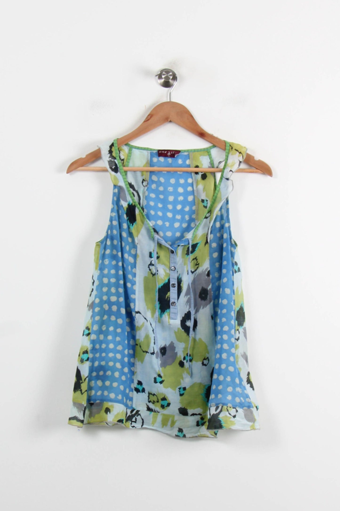 Débardeur Bleu et Vert - Taille M/38