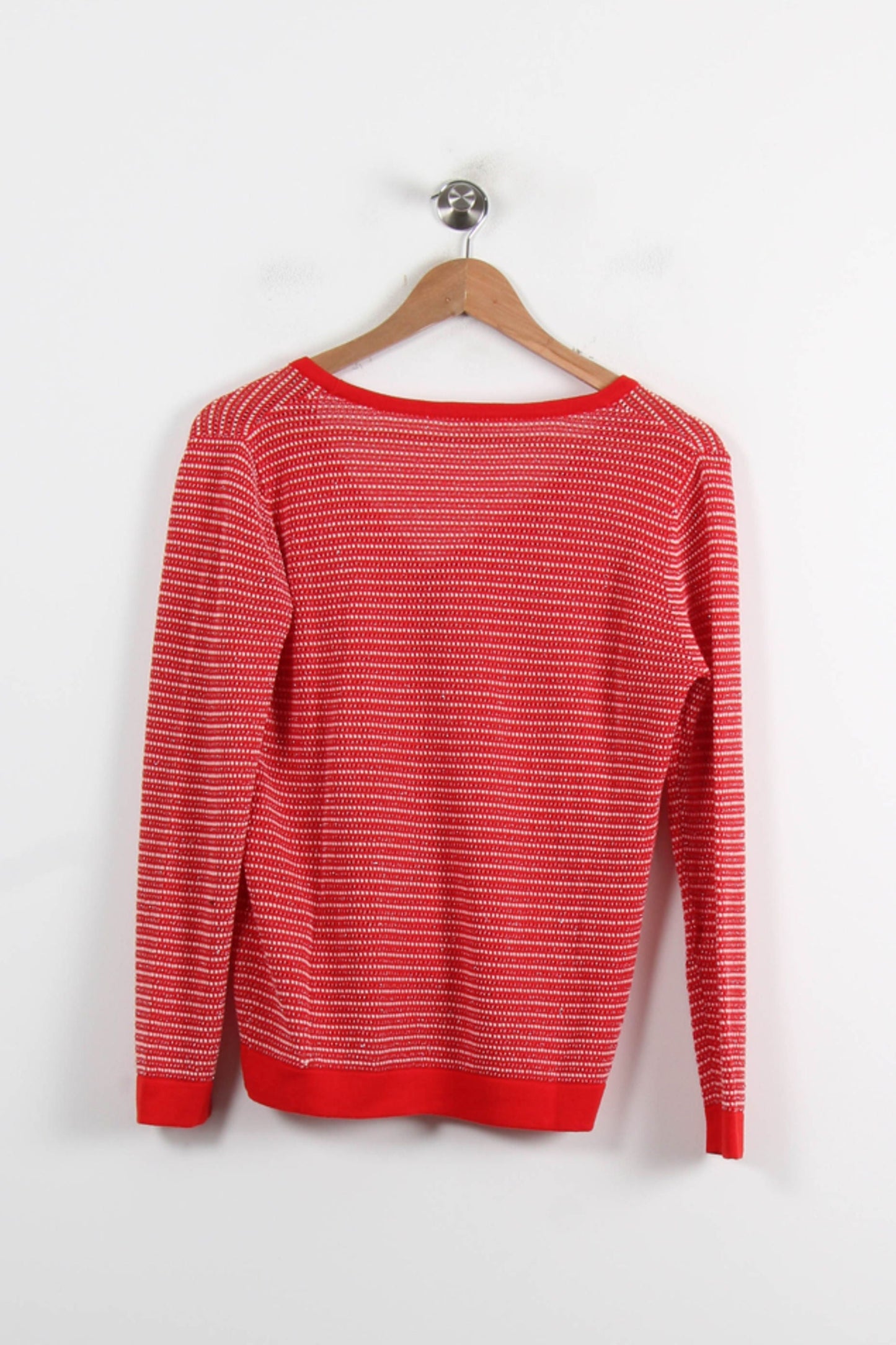 Cardigan Rouge et Blanc - Taille S/36