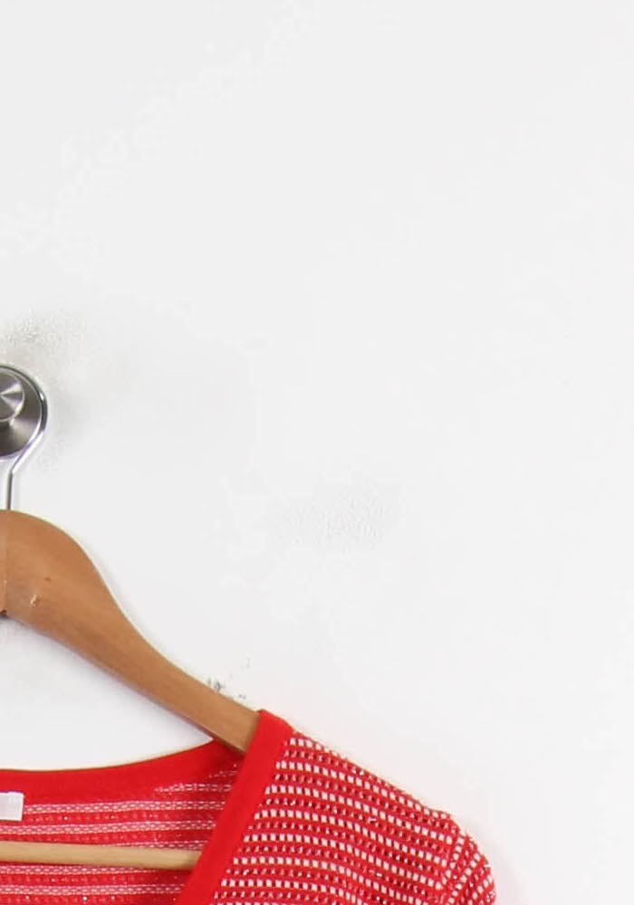 Cardigan Rouge et Blanc - Taille S/36