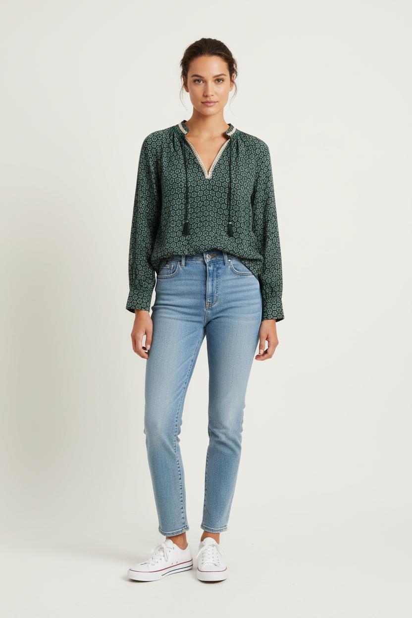 Blouse Verte - Taille S/36