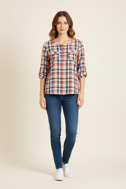 Chemise À Carreaux Multicolore - Taille XL/42