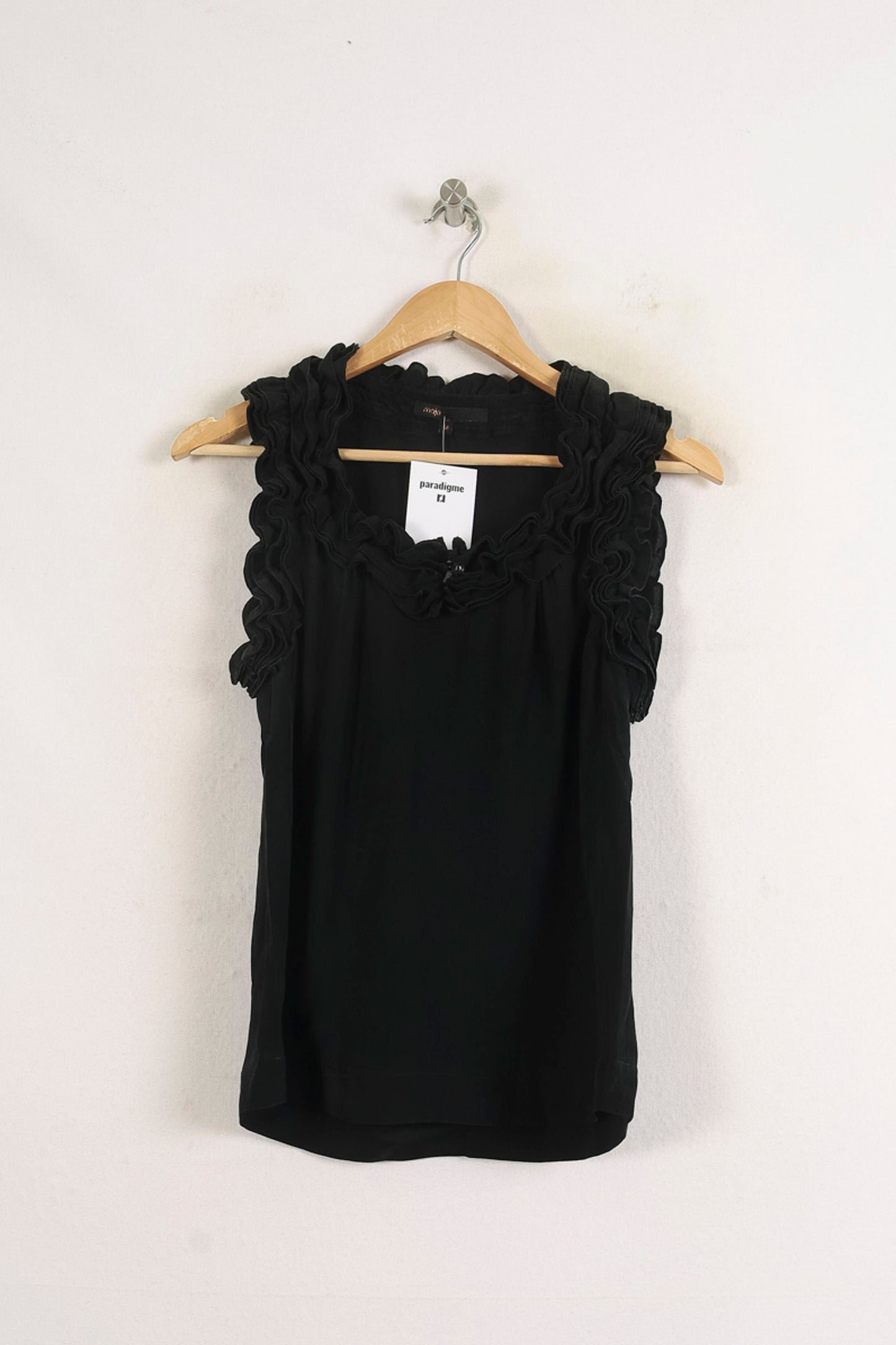 Top Sans Manches Noir - Taille M/38