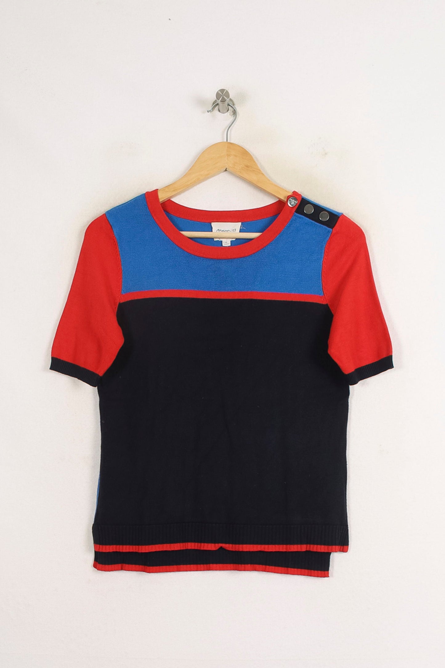 Pull Bleu et Rouge - Taille S/36